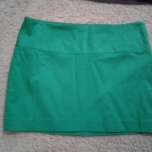 Express Design Studio green mini skirt
